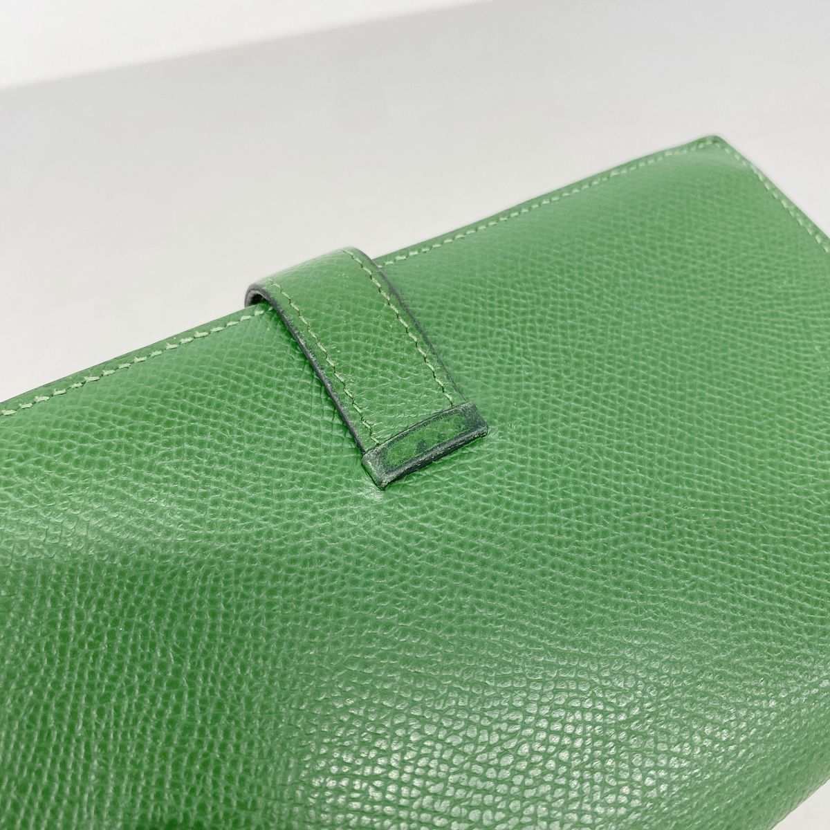 Hermes Wallet Bearn Soufflet Veau Epsom Bamboo Silver — view 8