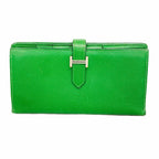 Hermes Wallet Bearn Soufflet Veau Epsom Bamboo Silver
