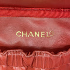 Chanel Vanity Bag Caviar Leather Red Gold — view 5