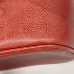 Chanel Vanity Bag Caviar Leather Red Gold — view 7