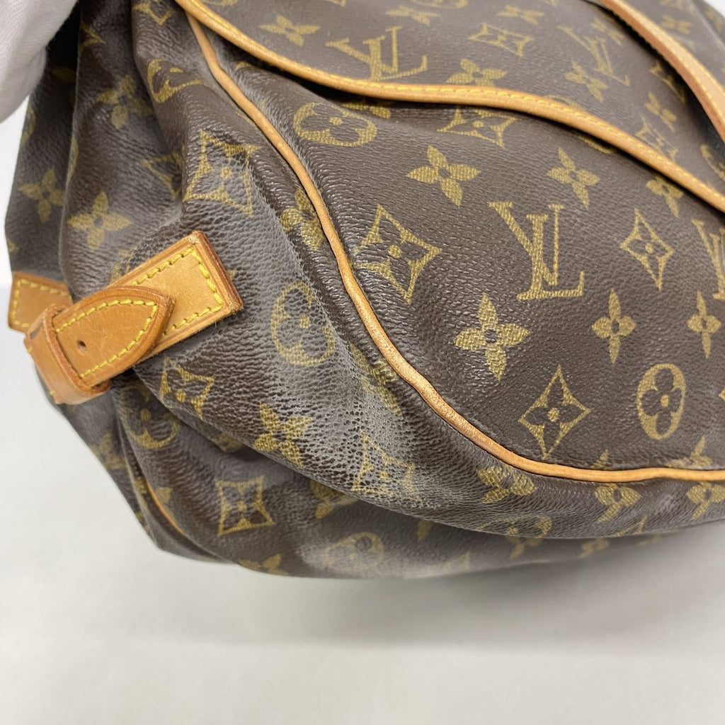 Louis Vuitton Shoulder Bag Monogram Saumur 35 Brown — view 6