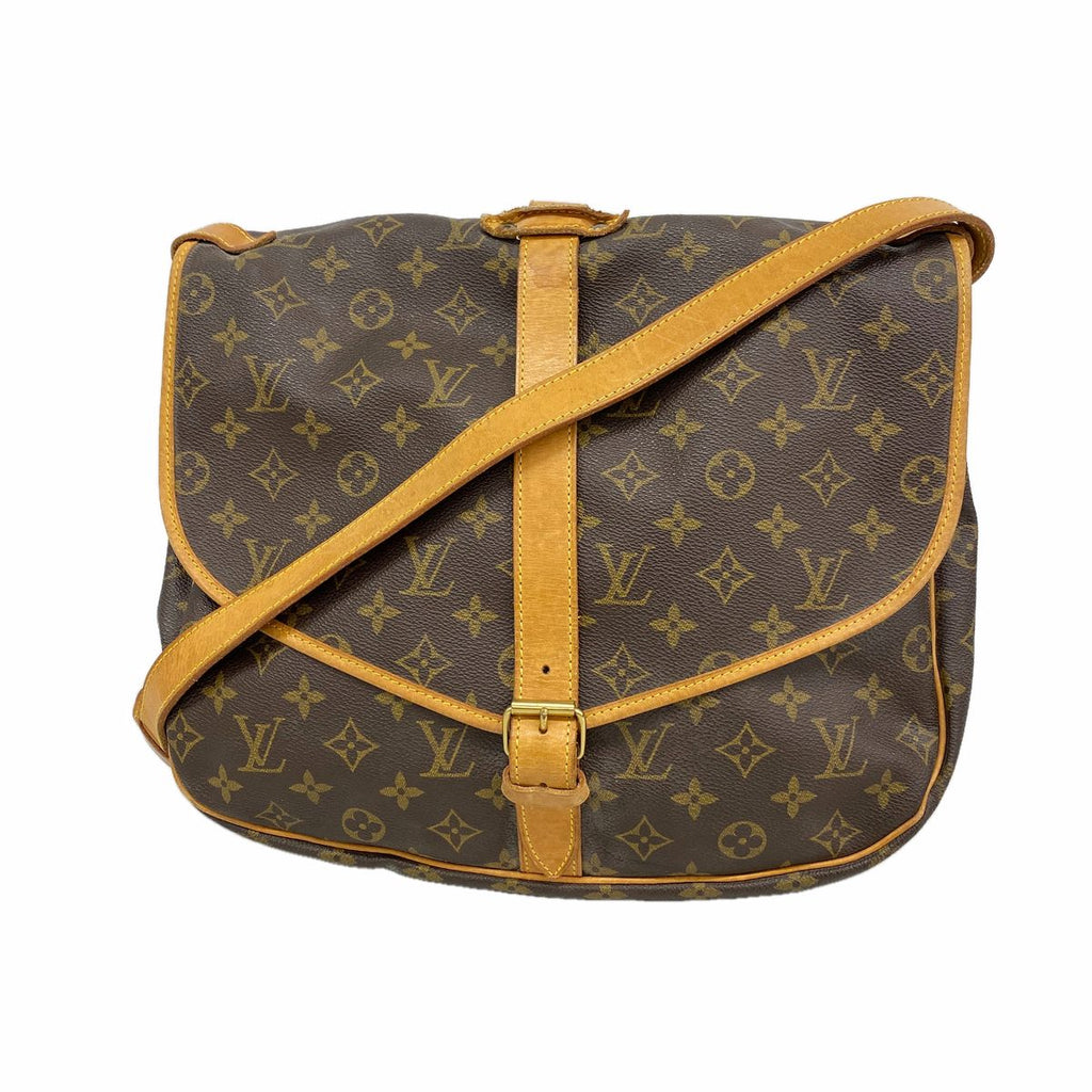 Louis Vuitton Shoulder Bag Monogram Saumur 35 Brown