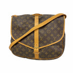 Louis Vuitton Shoulder Bag Monogram Saumur 35 Brown