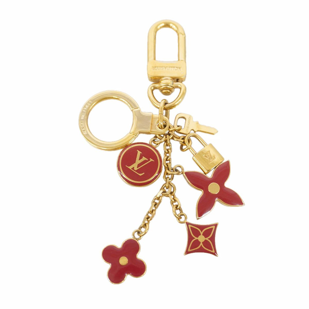 Louis Vuitton Key Holder Charm Porte Cles Paupille Red