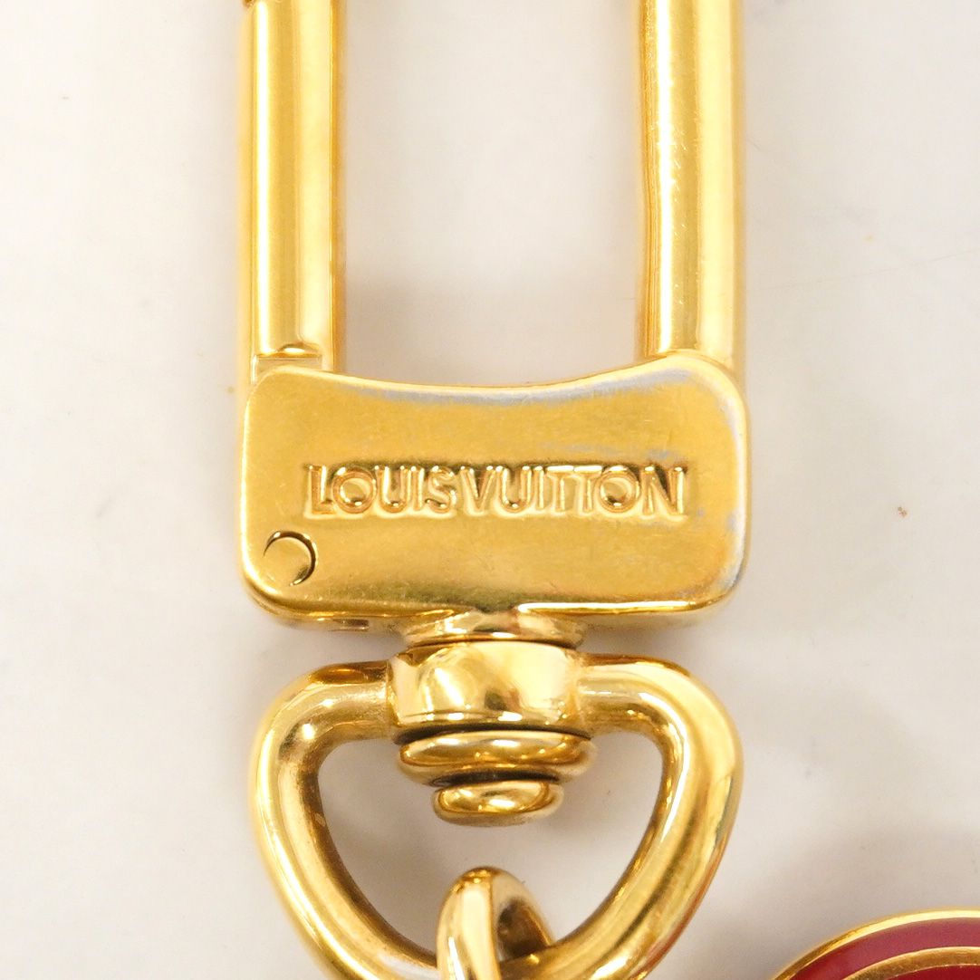 Louis Vuitton Key Holder Charm Porte Cles Paupille Red — view 3