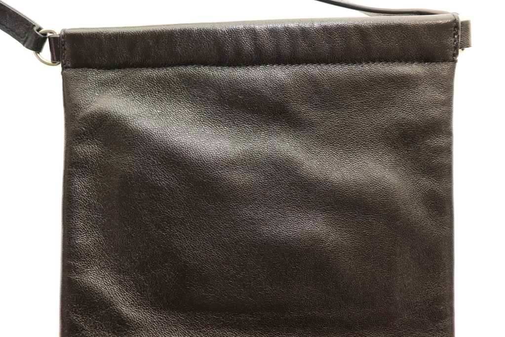 Saint Laurent Paris Flat Cross Belt Bag Leather Shoulder Crossbody Black — view 4
