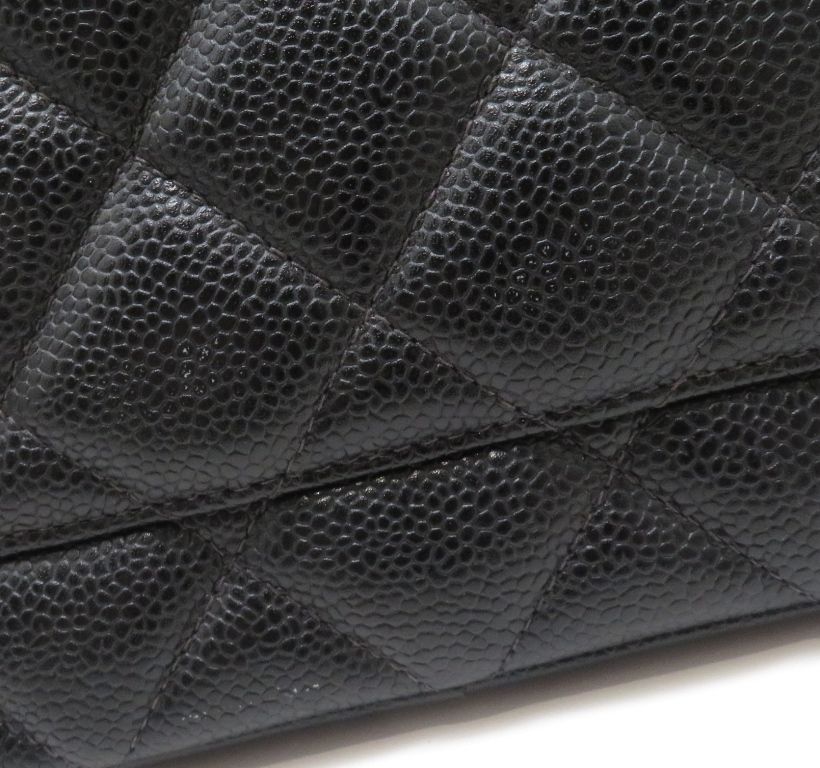 Chanel Quilted Reissue Tote Bag Black Caviar Leather — view 7