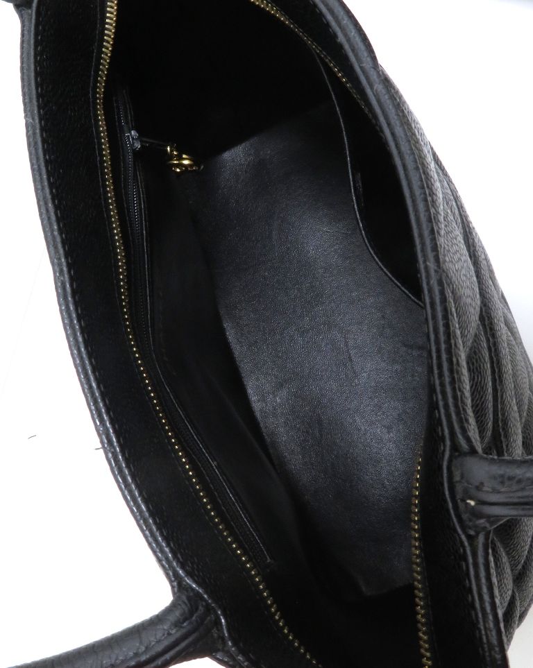 Chanel Quilted Reissue Tote Bag Black Caviar Leather — view 5