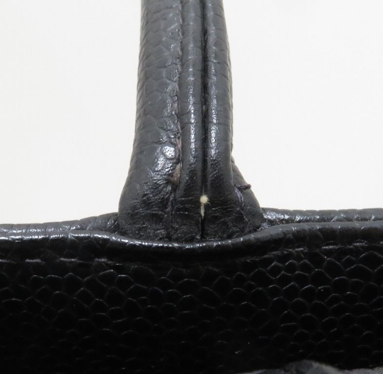 Chanel Quilted Reissue Tote Bag Black Caviar Leather — view 8
