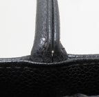 Chanel Quilted Reissue Tote Bag Black Caviar Leather — view 8