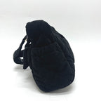 Chanel Shoulder Bag CC Logo Large Bowling Quilted Velvet Black — view 3