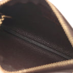 Louis Vuitton Pochette Cles Damier Key Case Leather Brown Key Holder — view 8