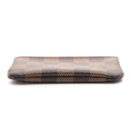 Louis Vuitton Pochette Cles Damier Key Case Leather Brown Key Holder — view 3