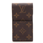 Louis Vuitton Etui Galet Monogram Case Leather Brown