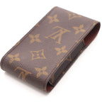 Louis Vuitton Etui Galet Monogram Case Leather Brown — view 4