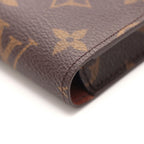Louis Vuitton Etui Galet Monogram Case Leather Brown — view 5