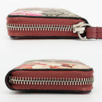 Gucci GG Blooms Coin Purse Wallet Pink Beige Silver Leather Floral — view 4
