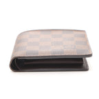 Louis Vuitton Portefeuille Marco Damier Bifold Wallet Leather Brown — view 3