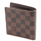 Louis Vuitton Portefeuille Marco Damier Bifold Wallet Leather Brown — view 2