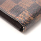 Louis Vuitton Portefeuille Marco Damier Bifold Wallet Leather Brown — view 7