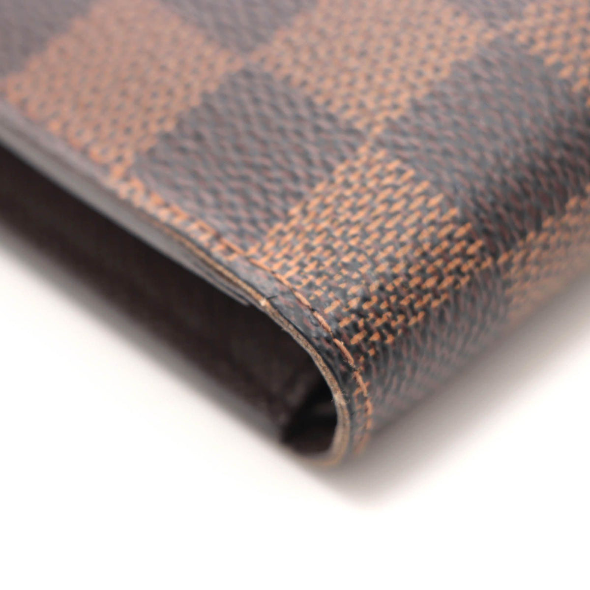 Louis Vuitton Portefeuille Marco Damier Bifold Wallet Leather Brown — view 7