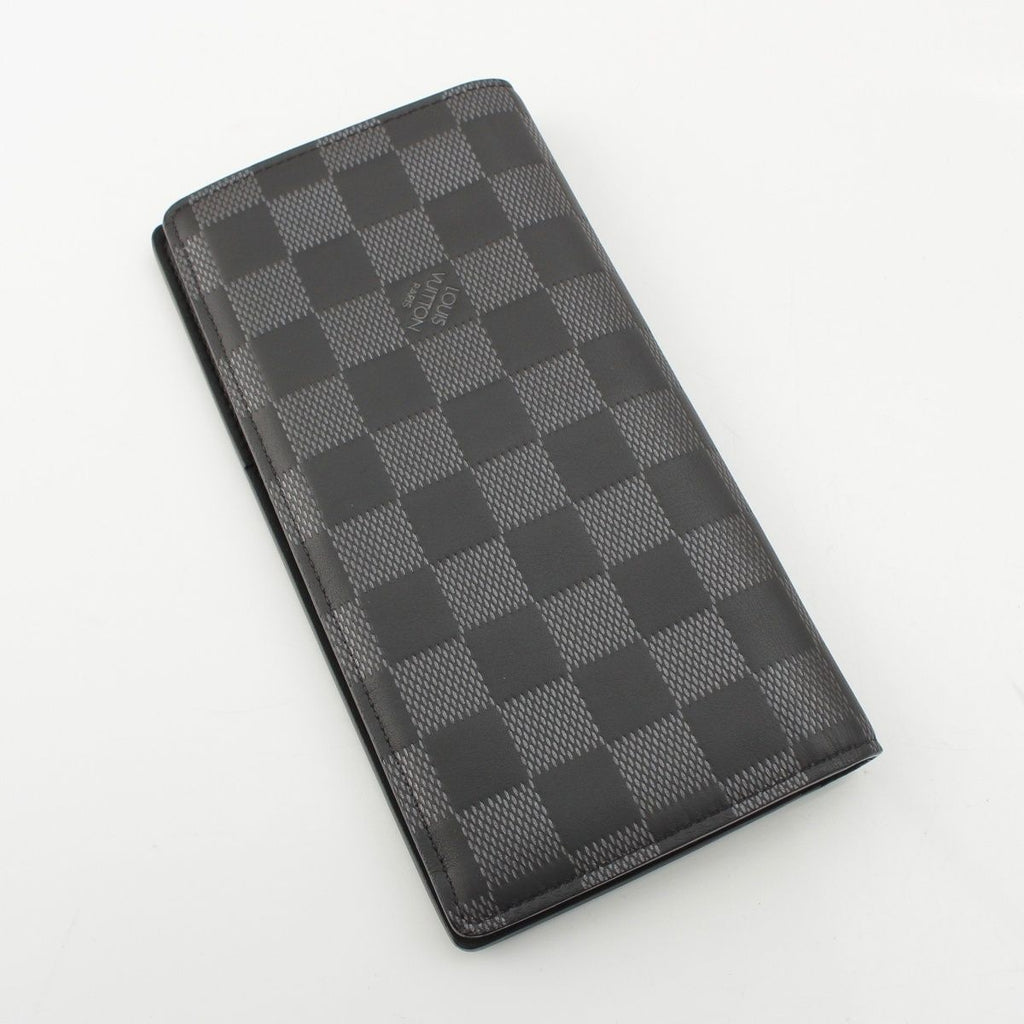 Louis Vuitton Portefeuille Plaza Damier Infini Leather Wallet Black — view 3