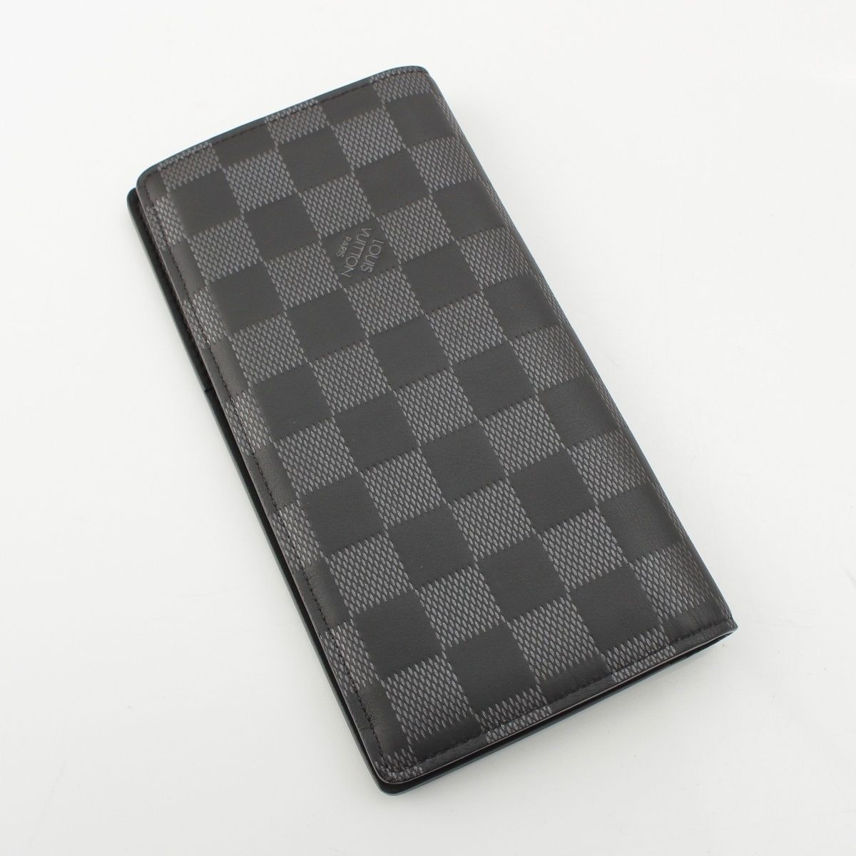 Louis Vuitton Portefeuille Plaza Damier Infini Leather Wallet Black — view 3
