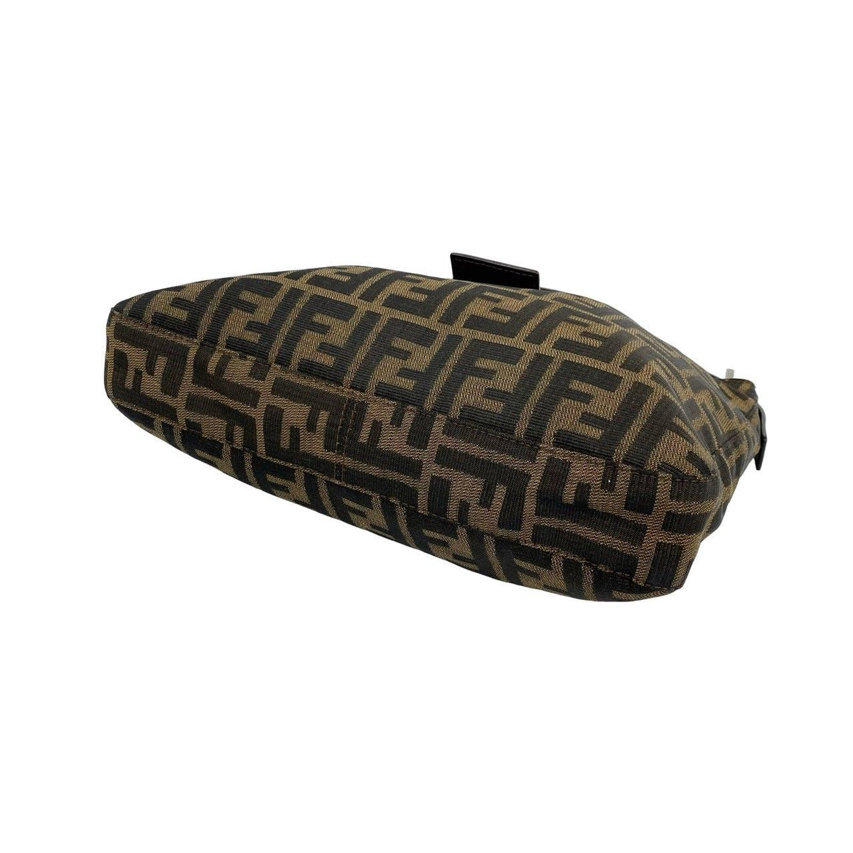 Fendi Vintage Zucca FF Logo Pattern Canvas Leather Shoulder Bag Brown — view 8