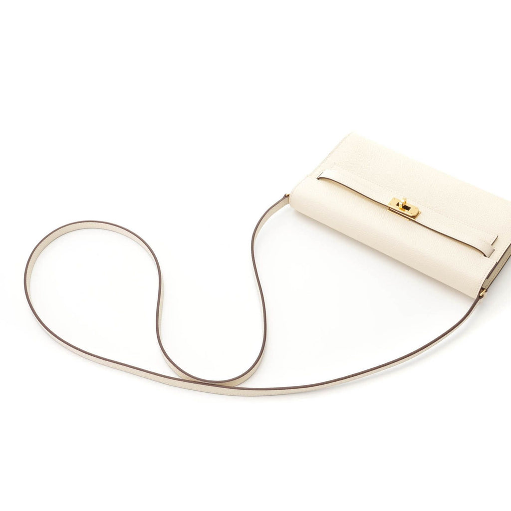 Hermes Kelly to Go Nata Jaune Poussin Shoulder Bag Veau Epsom — view 4