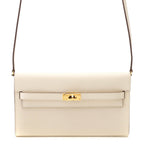 Hermes Kelly to Go Nata Jaune Poussin Shoulder Bag Veau Epsom