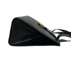 Celine Vintage Horse Carriage Logo Leather Tote Bag Black — view 6