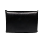 Hermes Calvi Box Calf Black Card Case