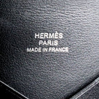 Hermes Calvi Box Calf Black Card Case — view 6