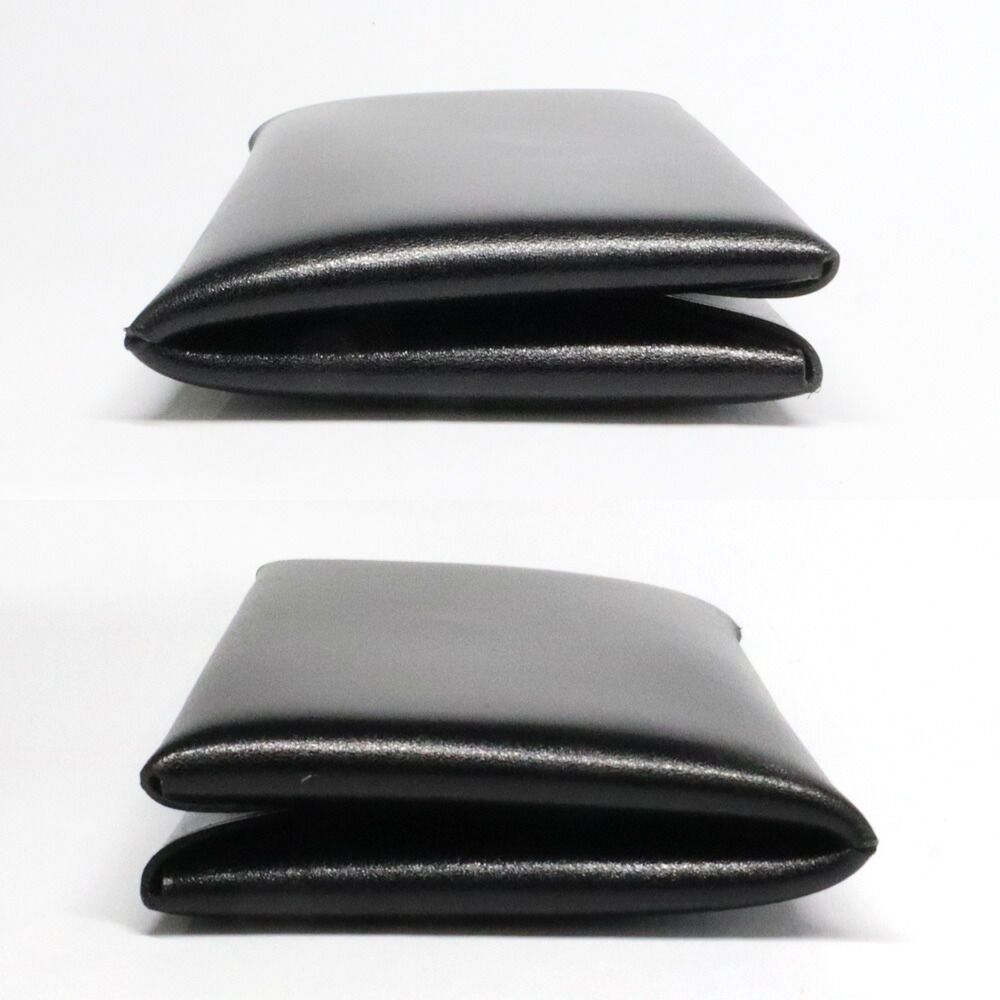 Hermes Calvi Box Calf Black Card Case — view 3
