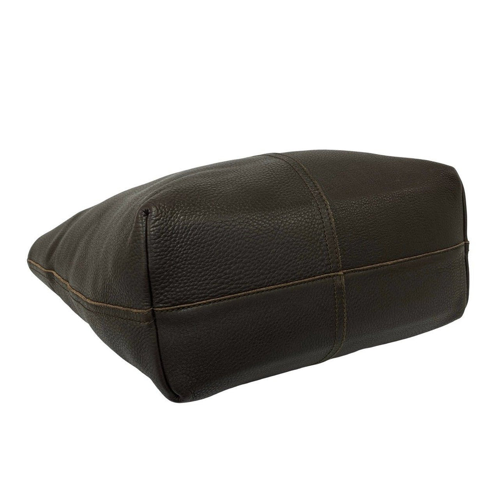 Bottega Veneta Intrecciato Leather Tote Bag Brown — view 7
