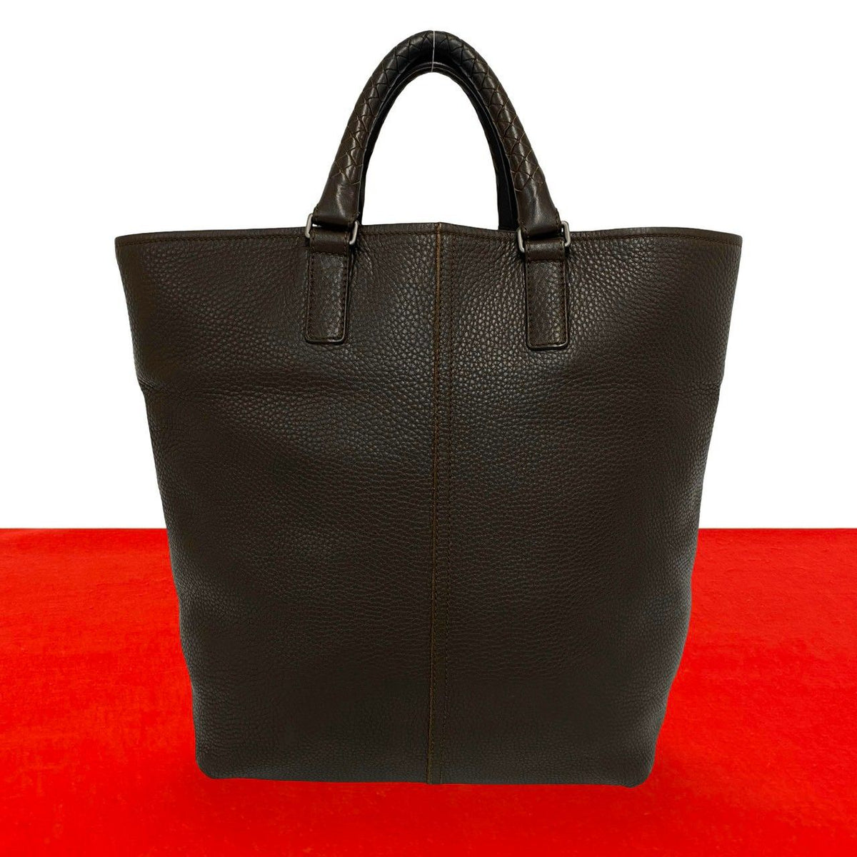 Bottega Veneta Intrecciato Leather Tote Bag Brown