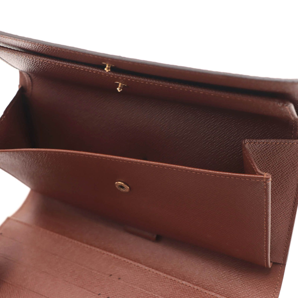 Louis Vuitton Porte Tresor International Monogram Wallet Leather Brown — view 8