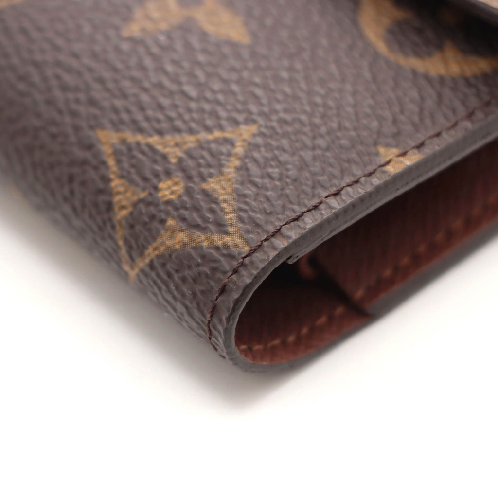 Louis Vuitton Porte Tresor International Monogram Wallet Leather Brown — view 5