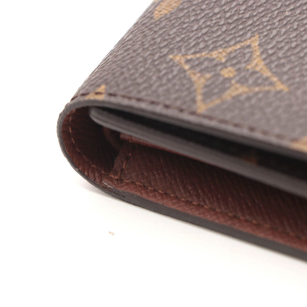 Louis Vuitton Porte Tresor International Monogram Wallet Leather Brown — view 4