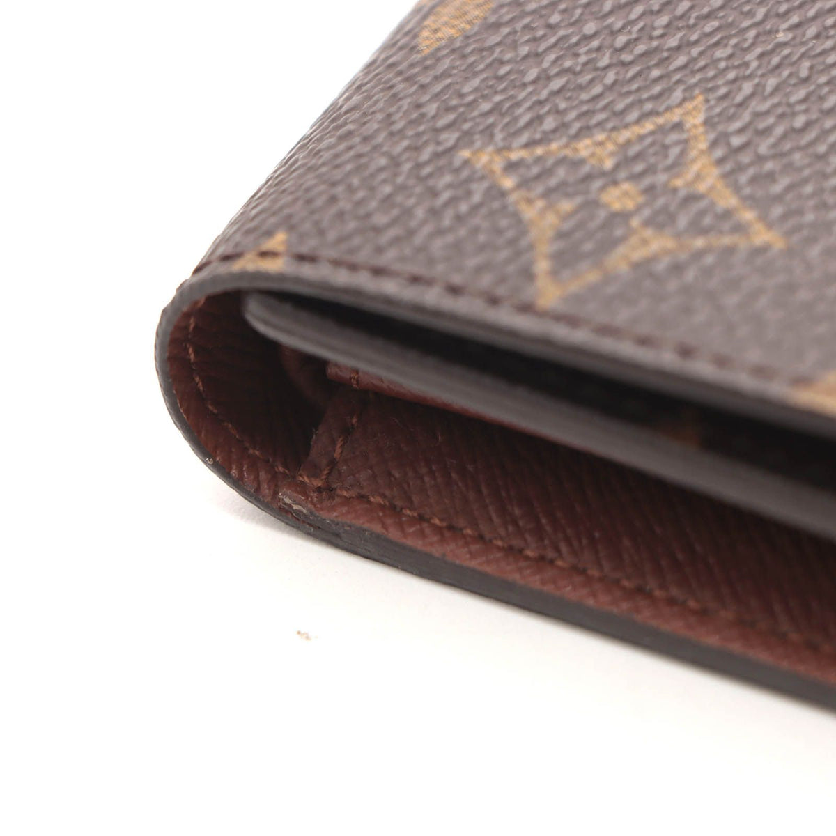 Louis Vuitton Porte Tresor International Monogram Wallet Leather Brown — view 4