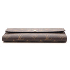 Louis Vuitton Porte Tresor International Monogram Wallet Leather Brown — view 3