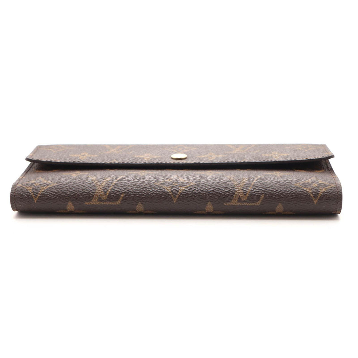 Louis Vuitton Porte Tresor International Monogram Wallet Leather Brown — view 3