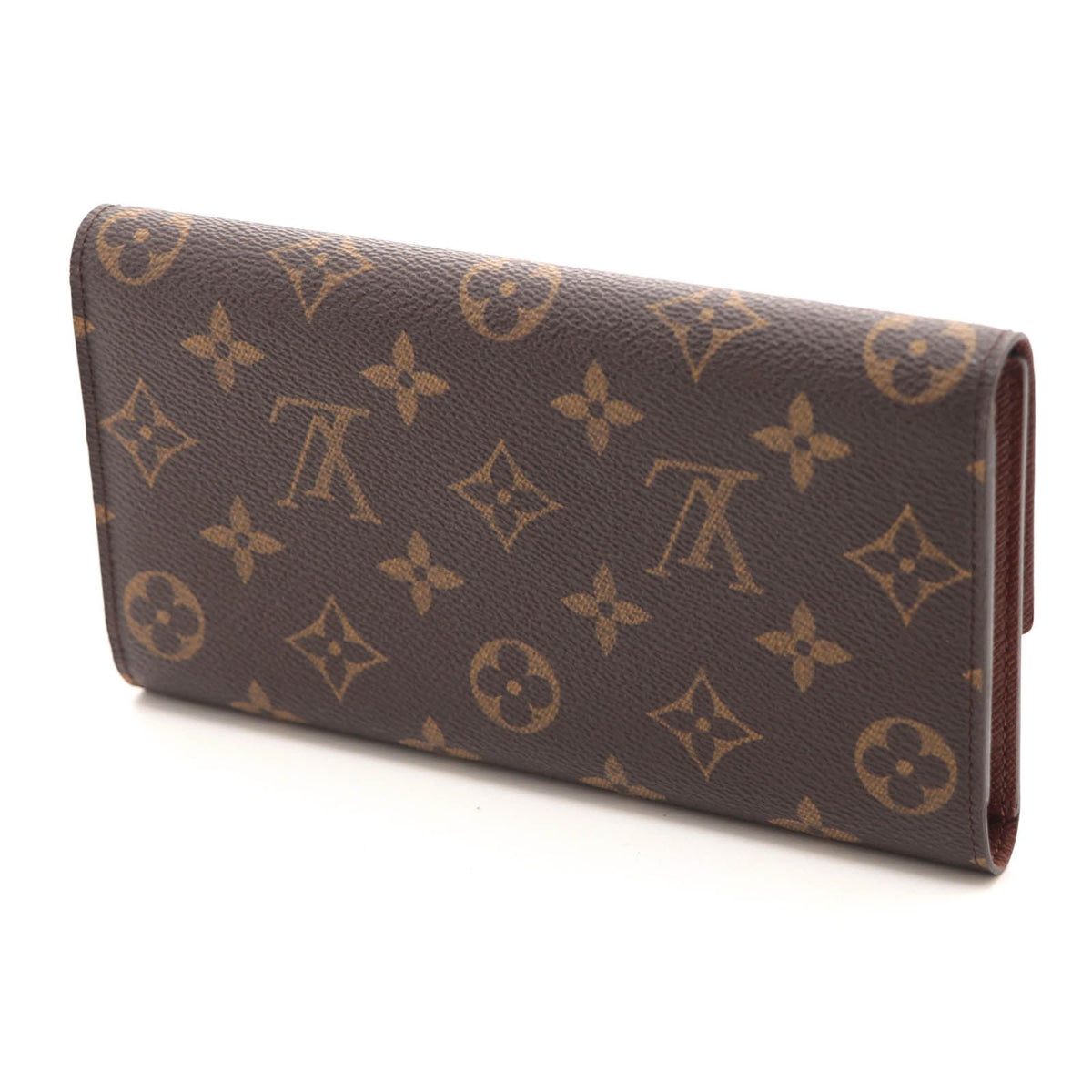 Louis Vuitton Porte Tresor International Monogram Wallet Leather Brown — view 2