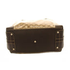 Gucci GG Crystal Crest Boston Bag Leather Beige Dark Brown — view 4