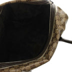 Gucci GG Crystal Crest Boston Bag Leather Beige Dark Brown — view 5