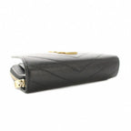 Saint Laurent Paris Matelasse Compact Zip Wallet Around Bifold Coin Purse — view 4