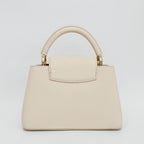 Louis Vuitton Capucines BB 2-Way Shoulder Bag Quartz Taurillon Leather White — view 2