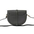 Celine 16 Saise Besace Logo Leather Mini Shoulder Bag Pochette Gray — view 3