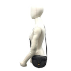 Celine 16 Saise Besace Logo Leather Mini Shoulder Bag Pochette Gray — view 2