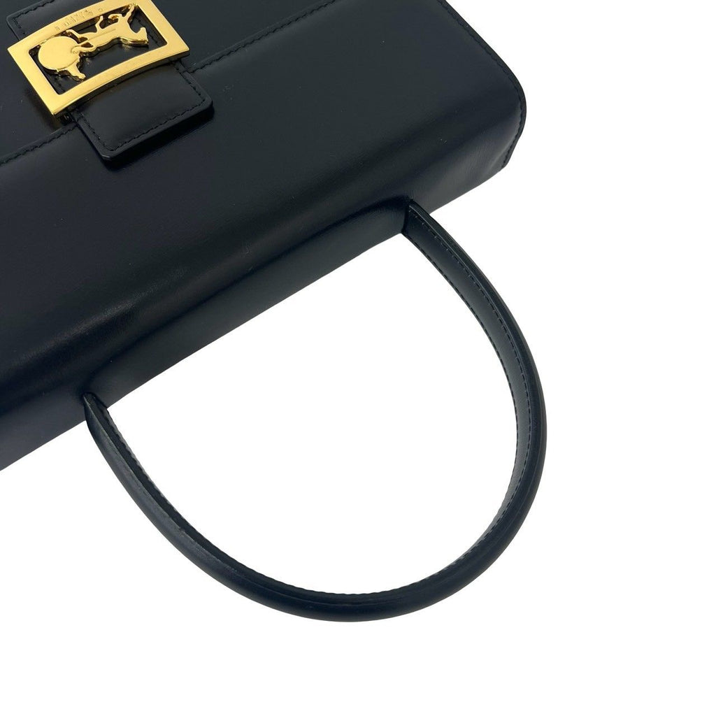 Celine Carriage Leather One Handbag Mini Tote Black — view 4